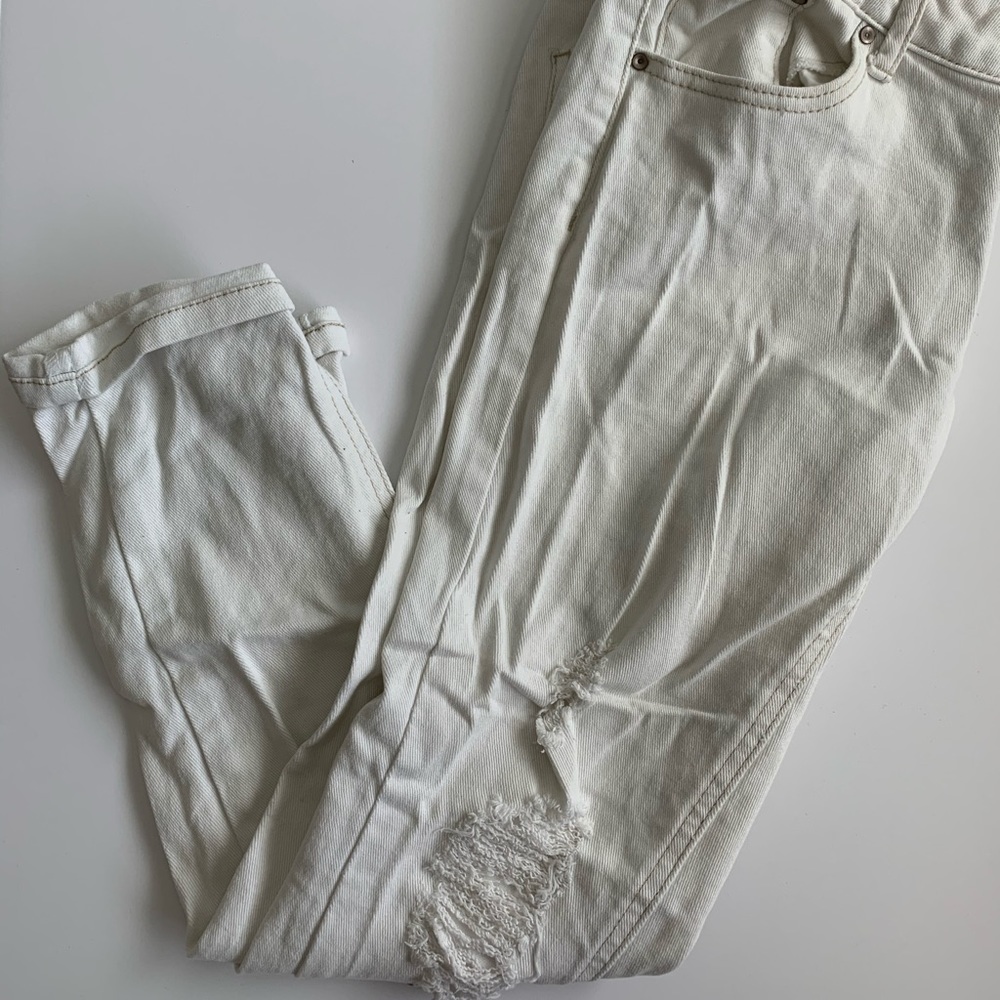 White Denim Capris